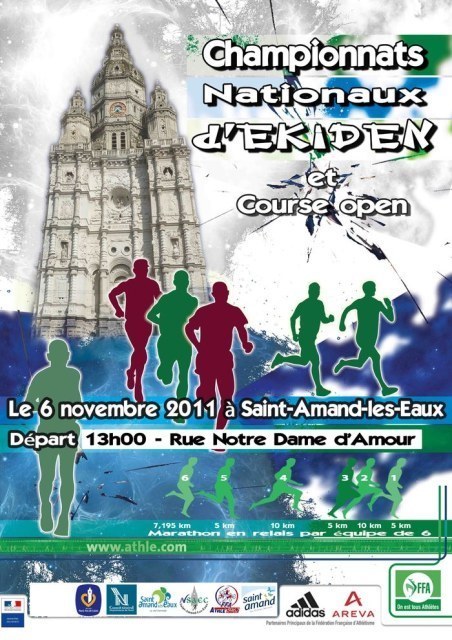 Championnats de France Ekiden Saint Amand les Eaux