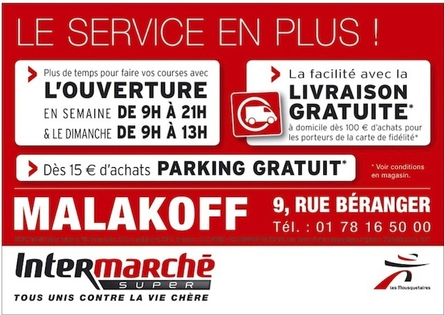 INTERMARCHE partenaire des Foulées de Malakoff